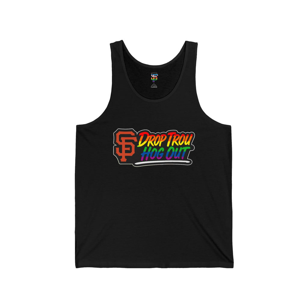 ‘Drop Trou, Hog Out' Tank Top — All Profits go to Charity