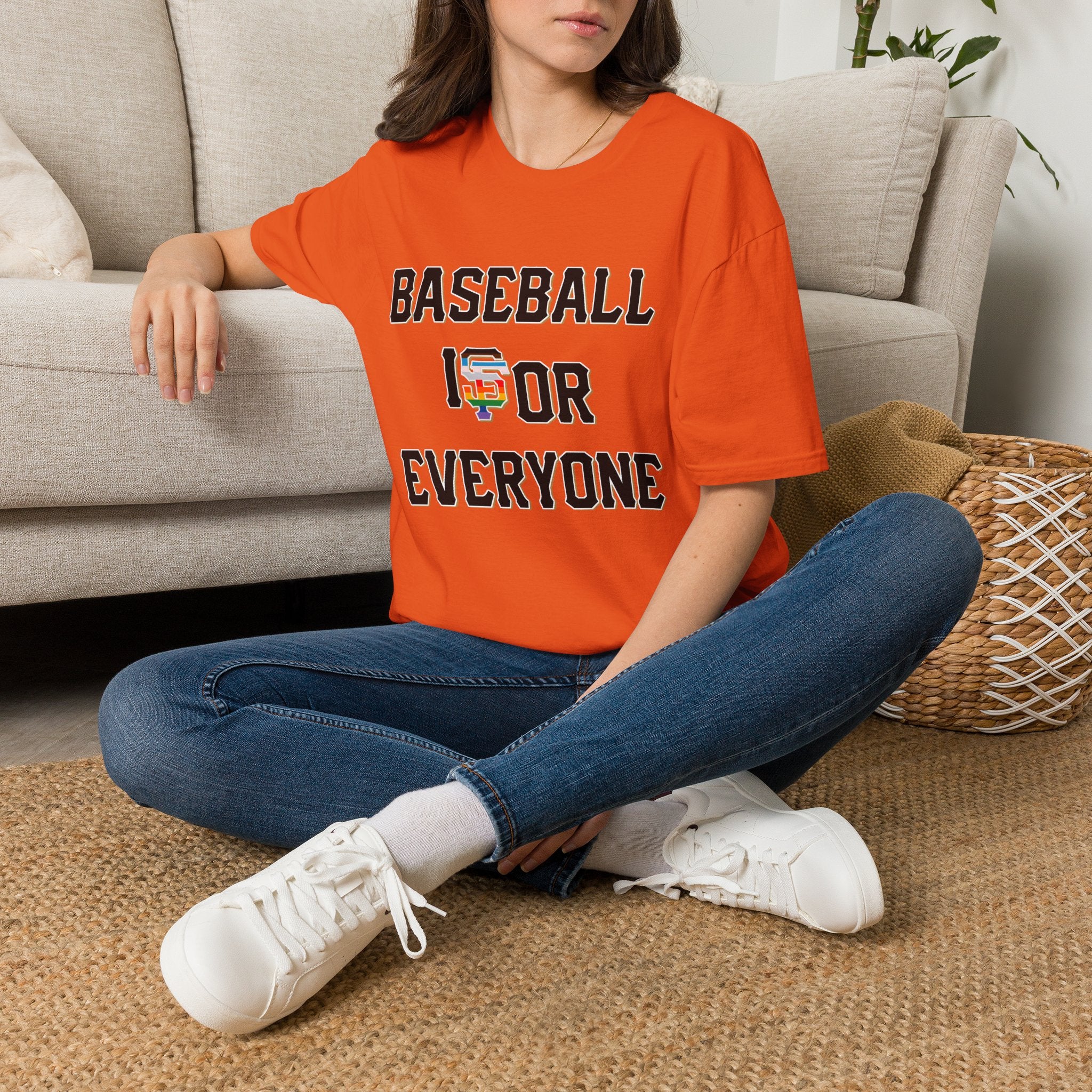 Baseball Is For Everyone - Orange Alternate — All Profits go to Charity