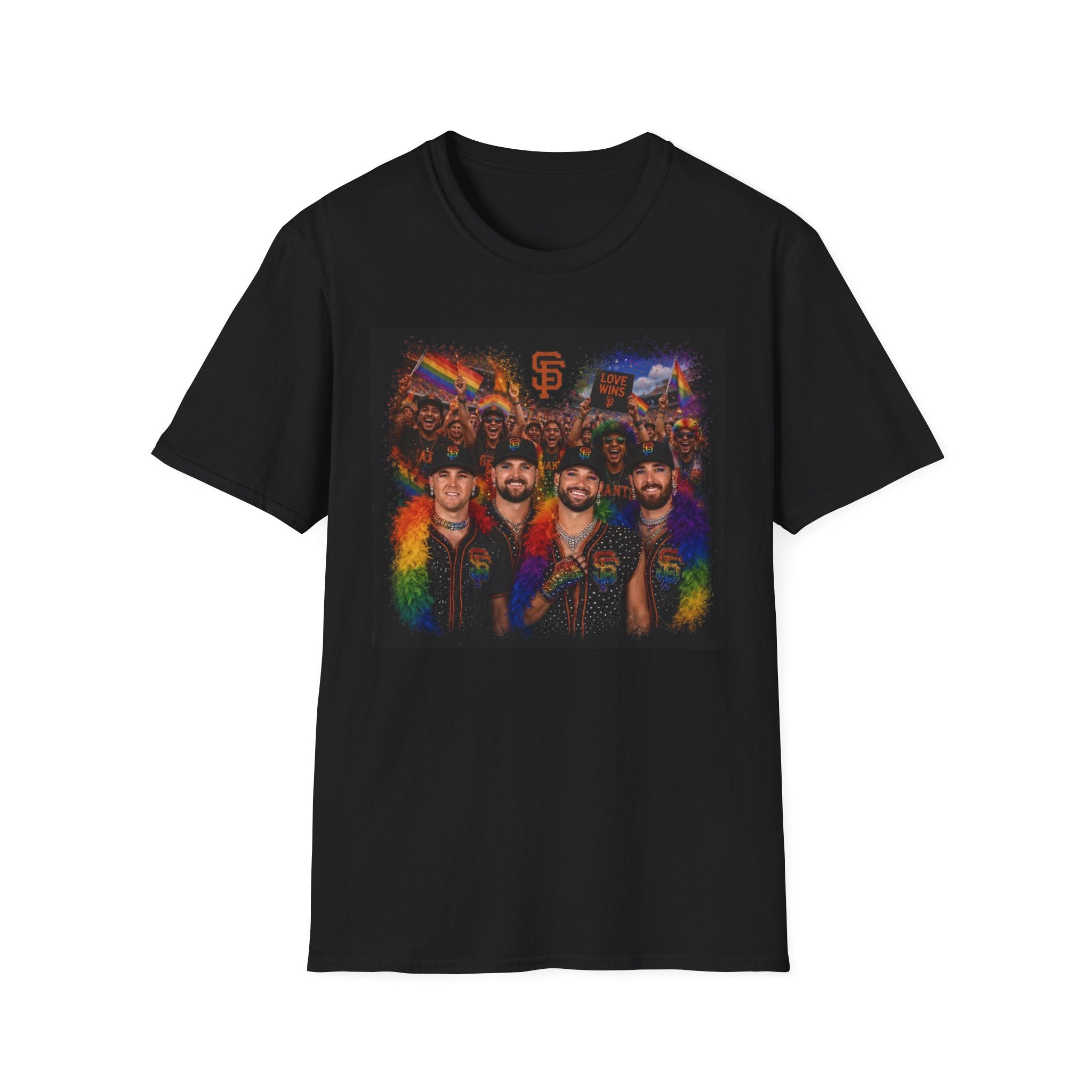 SF Giants Pride "The God Squad 🏳️‍🌈" T-Shirt | Rainbow LGBTQ Baseball Tee | All Profits go to Charity