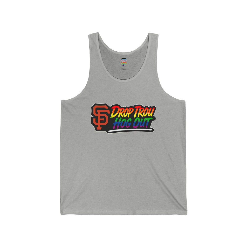 ‘Drop Trou, Hog Out' Tank Top — All Profits go to Charity