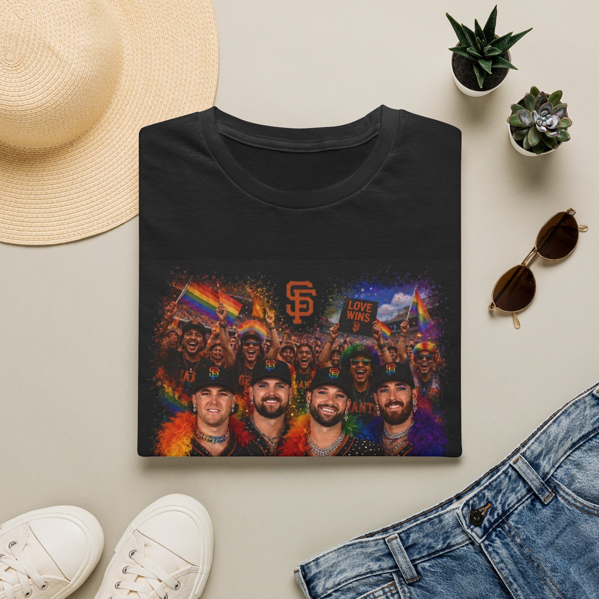 SF Giants Pride "The God Squad 🏳️‍🌈" T-Shirt | Rainbow LGBTQ Baseball Tee | All Profits go to Charity