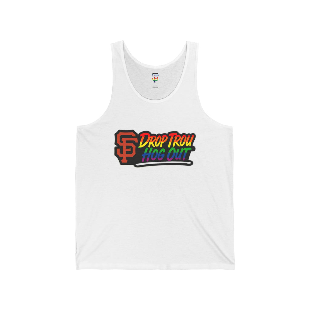 ‘Drop Trou, Hog Out' Tank Top — All Profits go to Charity