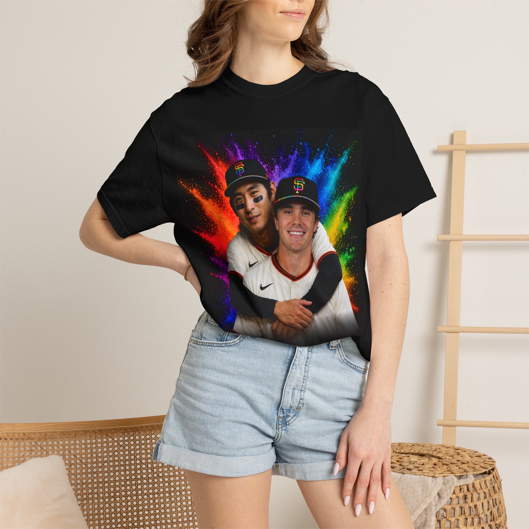 SF Giants LGBTQ+ Pride "Jung Drew Glee" T-Shirt | All Profits go to Charity